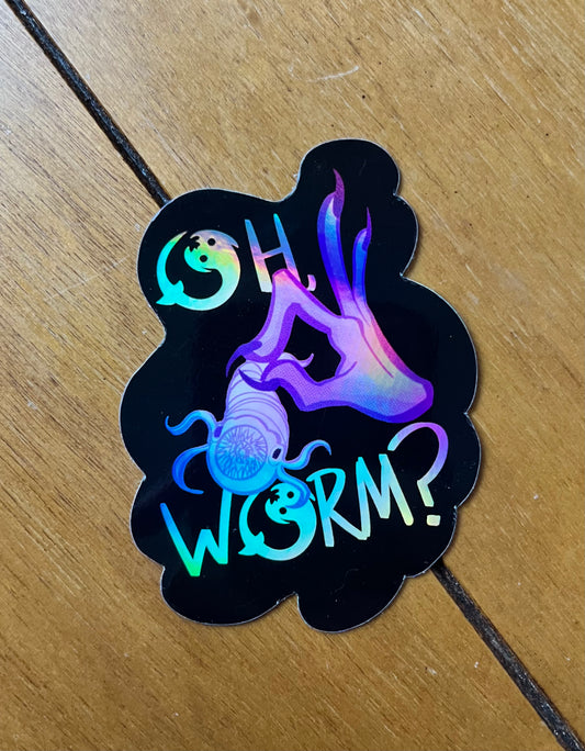 BG3 Mindflayer Worm Sticker