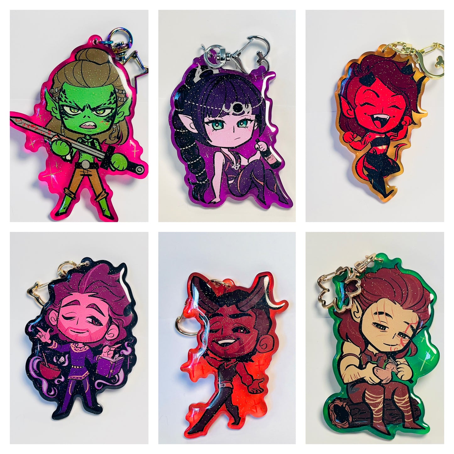 BG3 Acrylic Charms