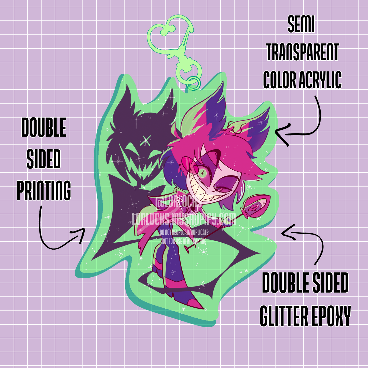 Hazbin Acrylic Charms
