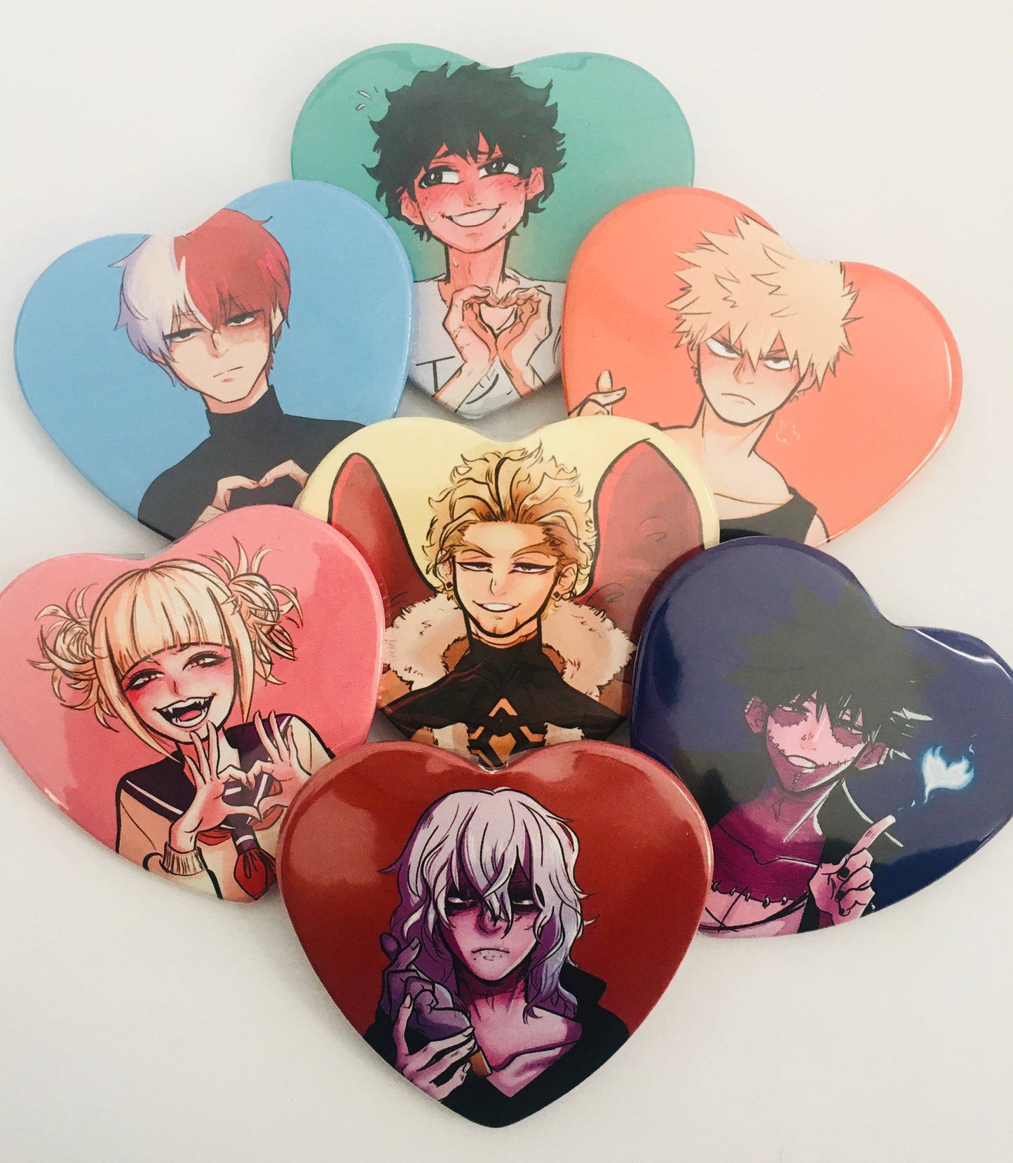 BNHA Heart Buttons